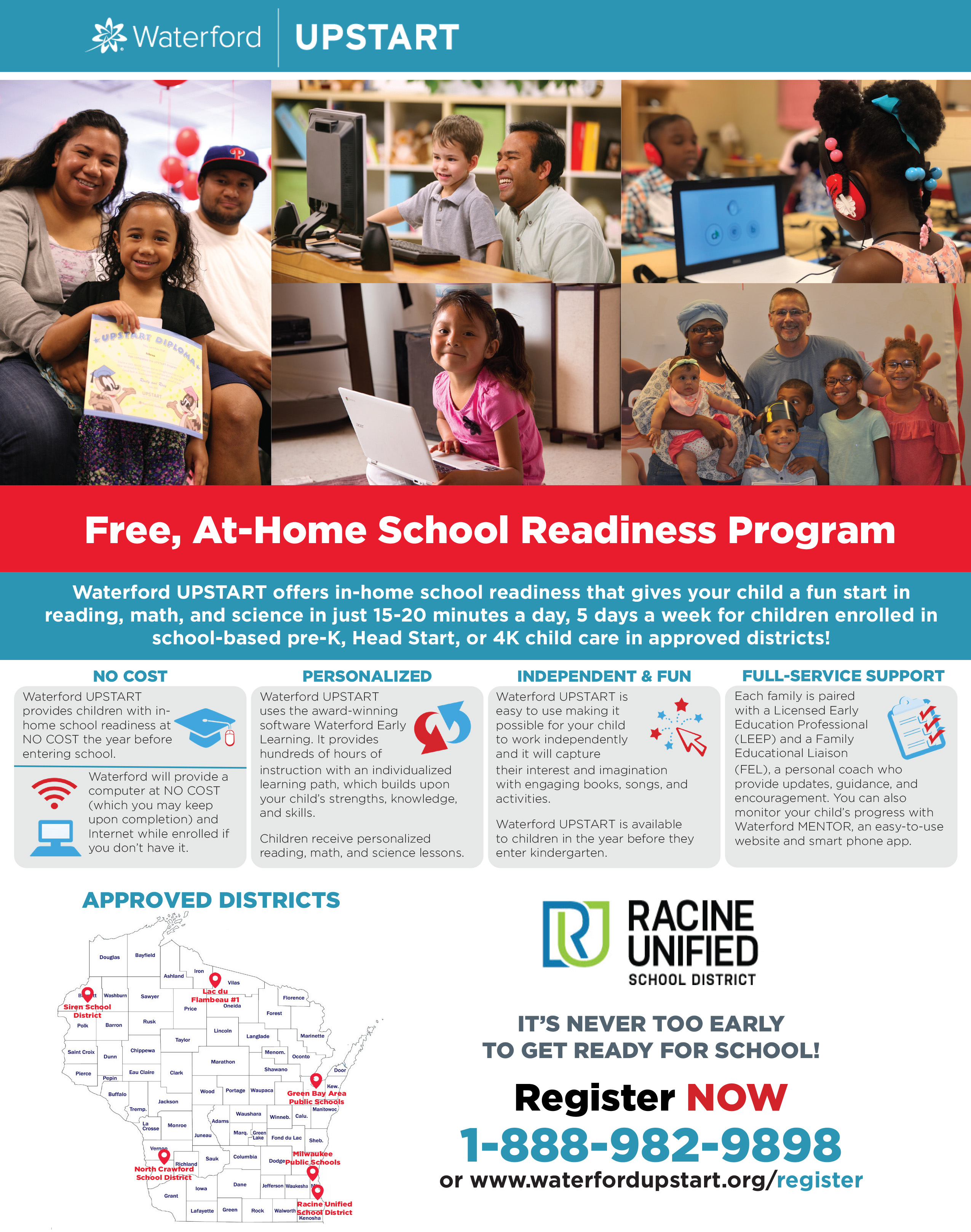 Racine Unified School District FREE Kindergarten Readiness Program For